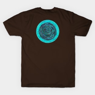 China Blue Concentric Circles T-Shirt